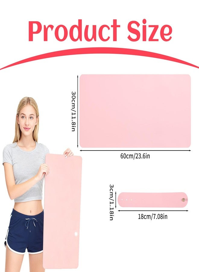 Xyembu 23.6 x 11.8in Foldable Nail Art Table Mat, Soft Microfiber PU Leather Nail Desk Mat, Double-Sided Waterproof Non-Slip Protective Pad for Nail Tech Salon, Professional Home Use - Image 2
